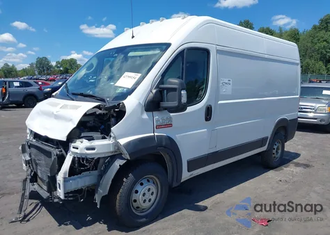 2019 Ram Promaster 2500 High Roof 136 Wb z USA, uszkodzony, nr VIN 3C6TRVCG5KE546416